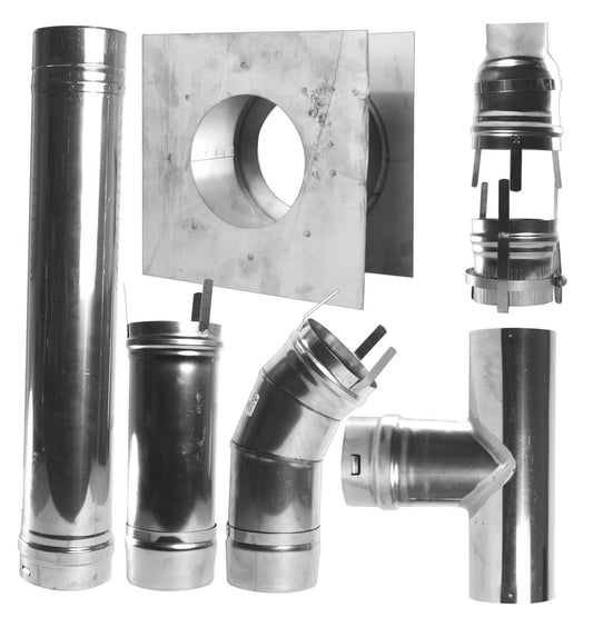 Heatstar Stainless 4in Horizontal Vent Kit