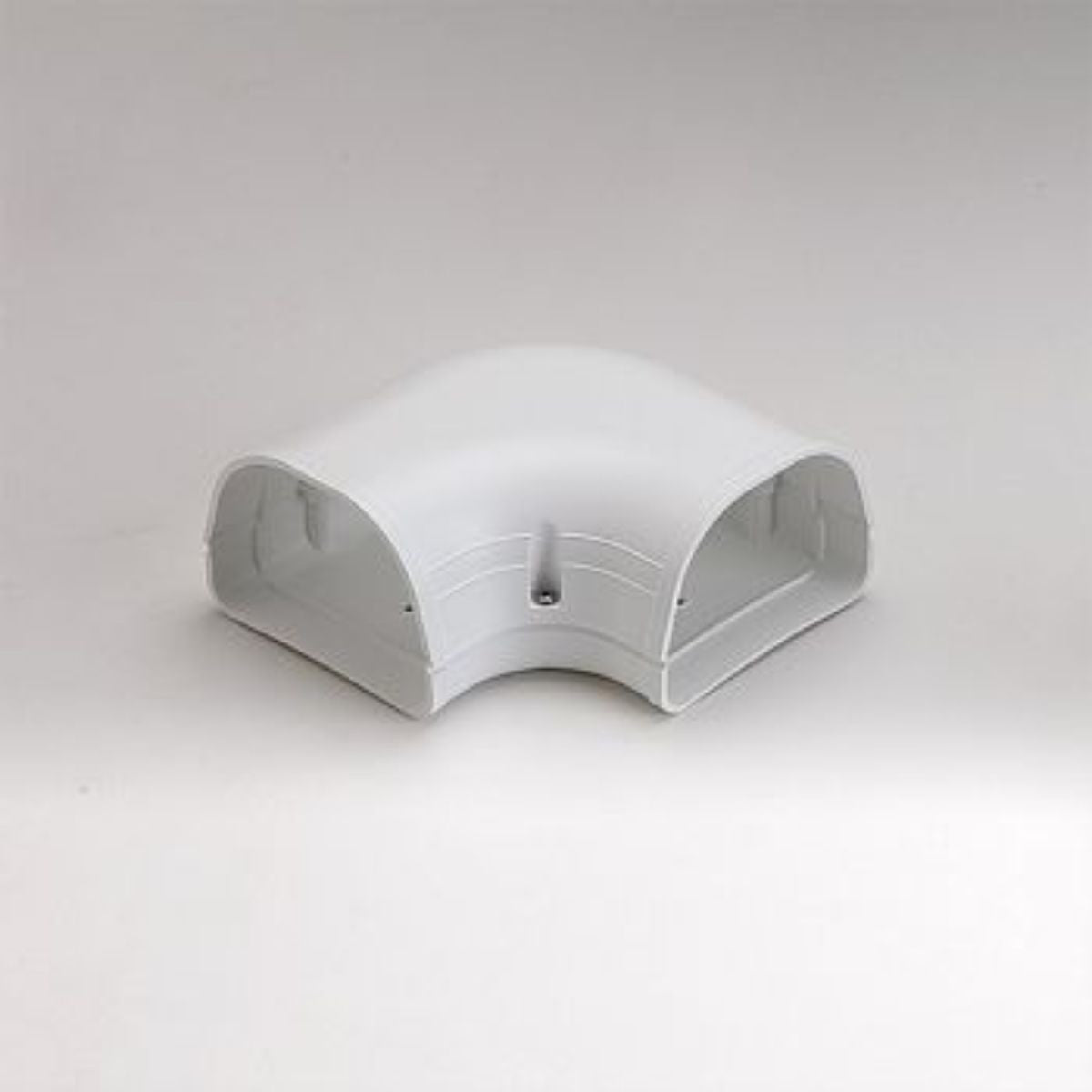 Fortress 84011 LK92W 92mm 3.5 in 90 Deg Flat Elbow White