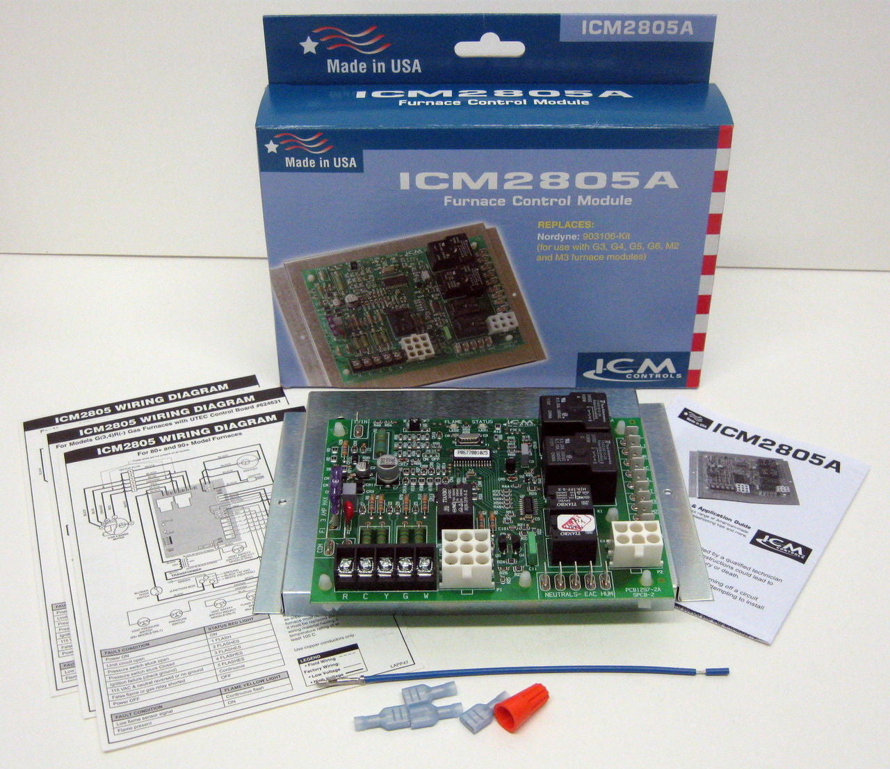 ICM2805 Miller Nordyne 903106 Furnace Control Board