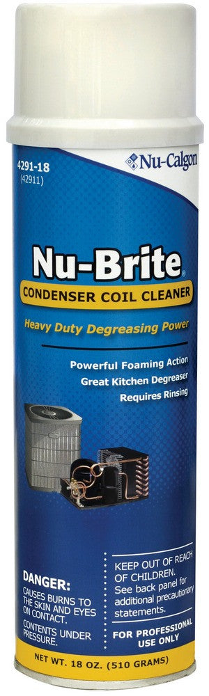 Nu-Calgon 4291-18 Nu-Brite Conden Coil Cleaner Degreasr 18oz
