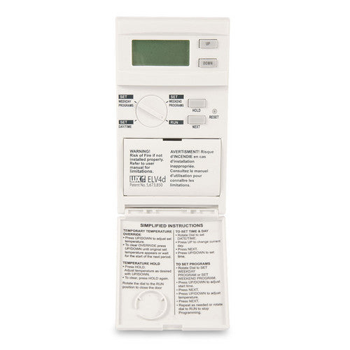 LUX PSPLV512 Programmable Line Voltage Heat Thermostat