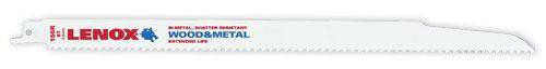 Lenox 20585-156R 12" 6TPI Reciprocating Saw Blade 5 pk