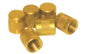 MARS 65408 Round Brass Flat Cap 1/4 Inch 6 per Bag