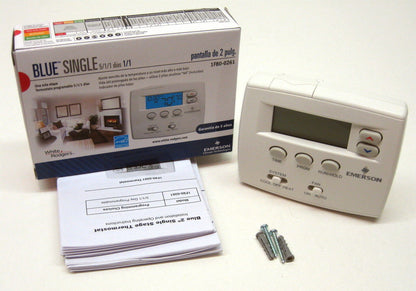 White Rodgers 1F80-0261 Blue 2 Programmable Thermostat 1H/1C