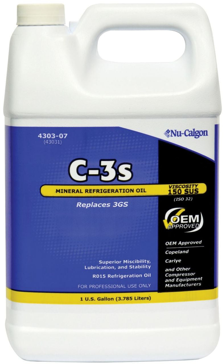 Nu Calgon 4303-07 C-3 Refrigeration Mineral Oil 1 Gal
