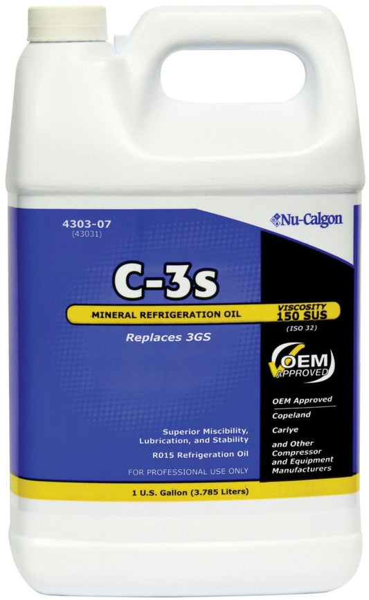 Nu Calgon 4303-07 C-3 Refrigeration Mineral Oil 1 Gal