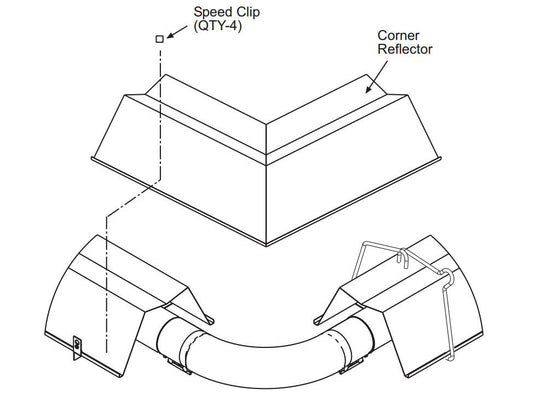 Sunstar 43342000 Corner Reflector Corner Reflector, for SIS or SPS series