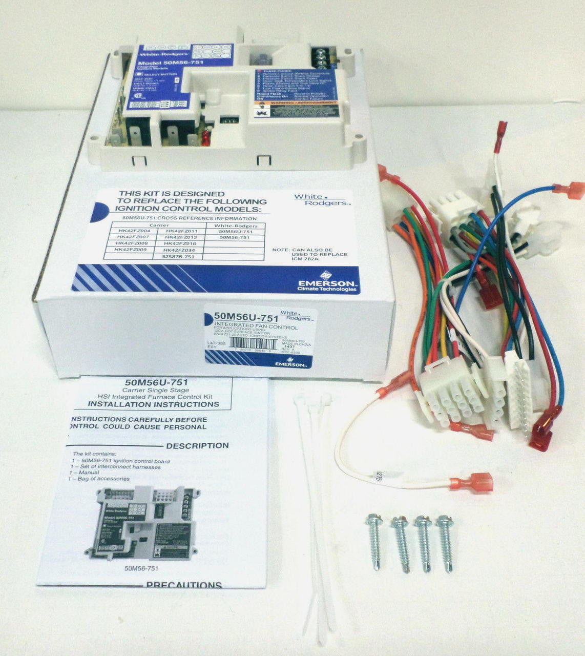 White Rodgers 50M56U-751 Carrier Single Stage HSI Integrated