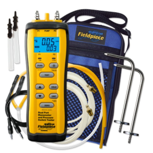 Fieldpiece SDMN6 Dual Port Manometer/Pressure Switch Tester