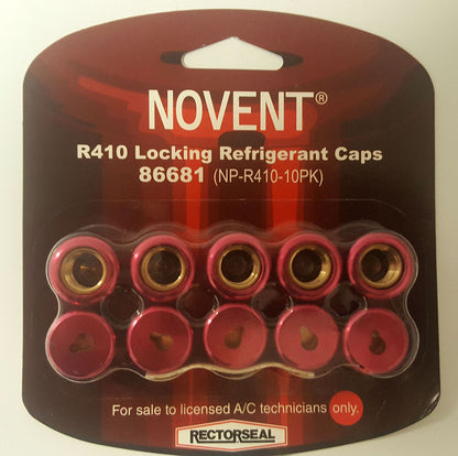 RectorSeal 86668 Novent Pink R410 Cap 1/4" thread, 10 pk
