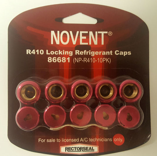 RectorSeal 86668 Novent Pink R410 Cap 1/4" thread, 10 pk