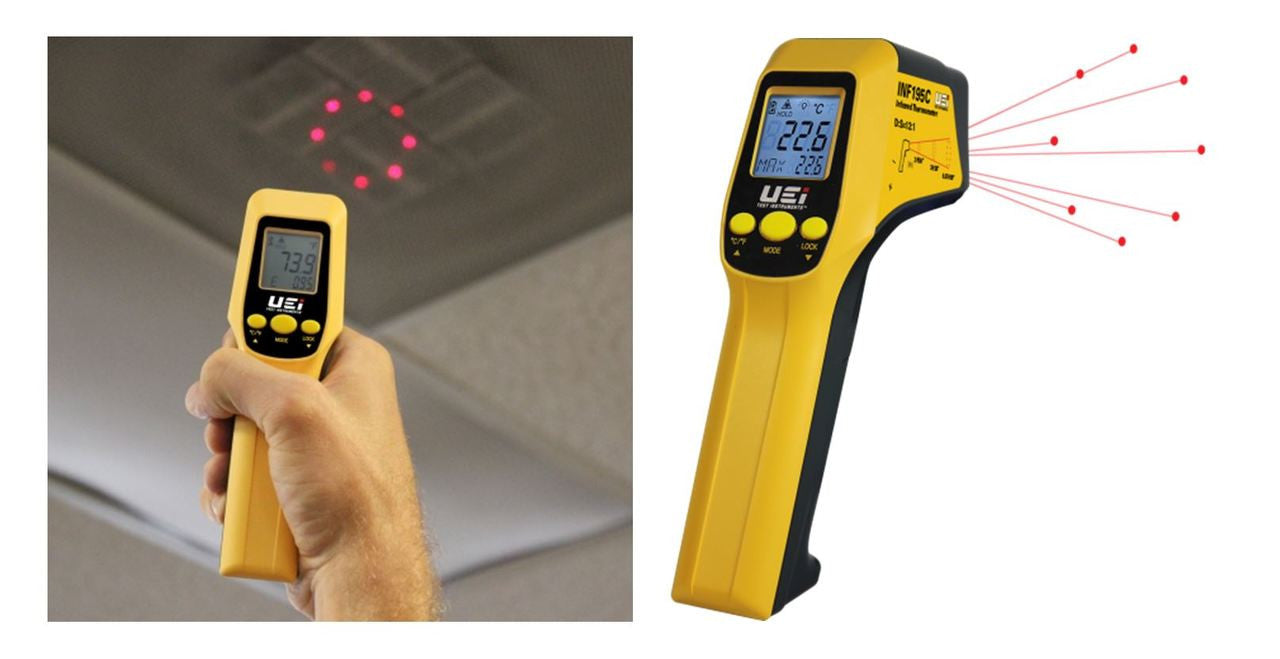 UEI INF195C 12:1 Ratio Infrared K Type Thermometer