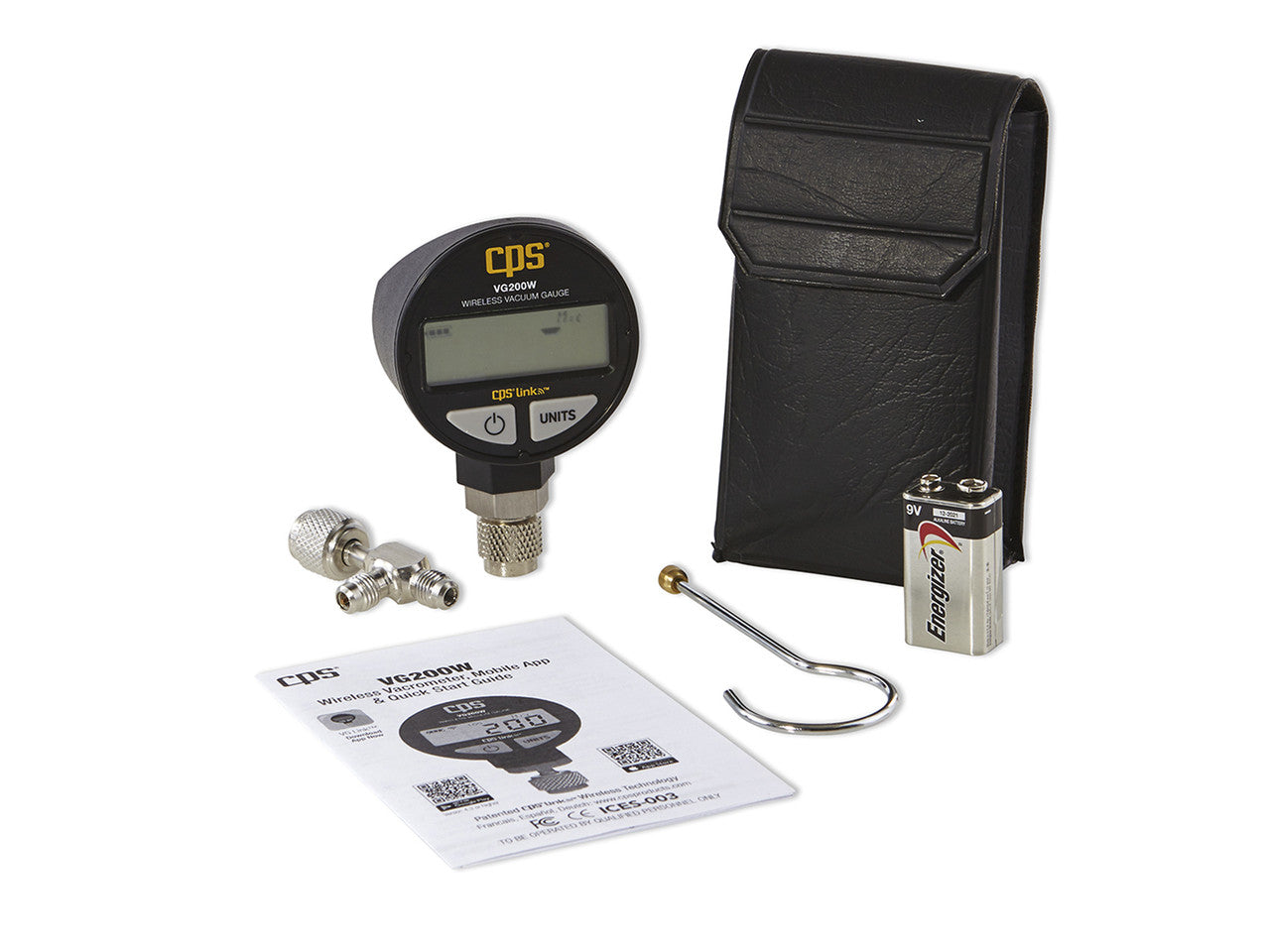 CPS VG200W Wireless Vacuum Gauge w/ Digital LCD Display