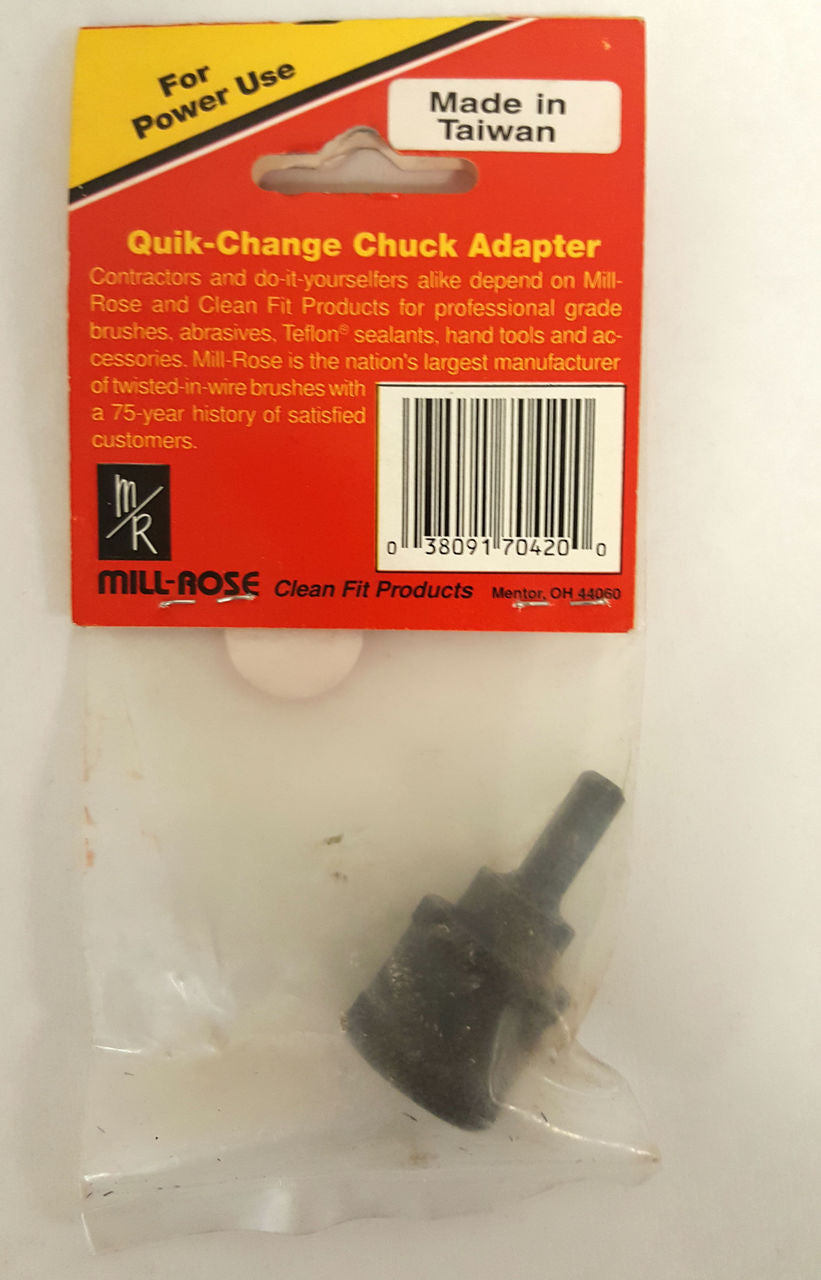 Mill-Rose 70420 1/4 In Quick Change Chuck Adapter