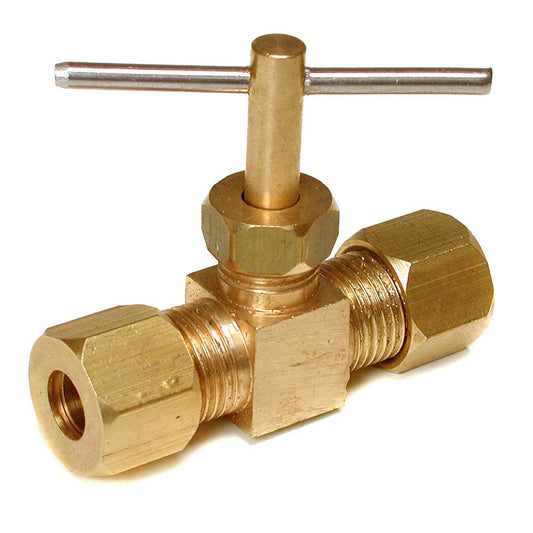 Dial 94045 Straight Compression Needle/In-Line Shut Off