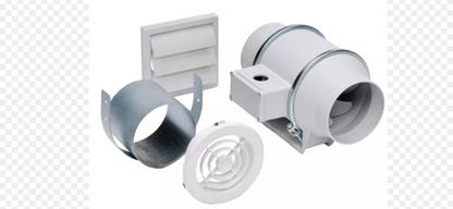Soler and Palau KIT-TD100 White In-Line Fan Kit