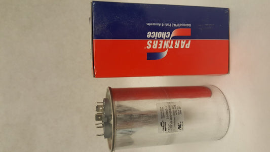 Capacitor Round Dual Run 60 + 7.5 MFD x 440 Volt
