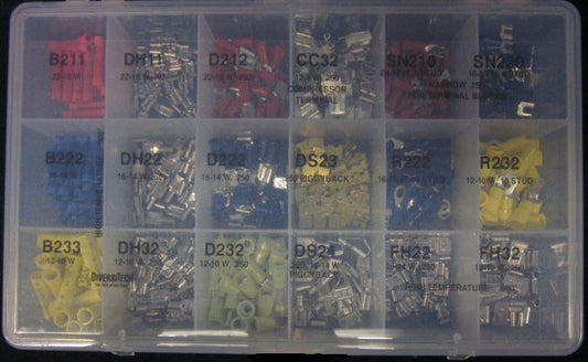 DiversiTech PA25 360pc Terminal Assortment w/ Case