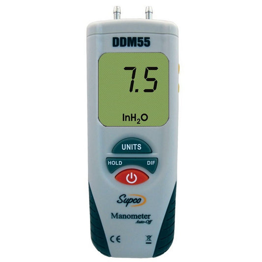 Supco Digital Dual Differential Manometer w/Magnet DDM55