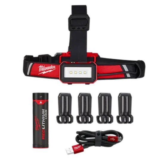 Milwaukee USB Rechargeable 600-Lumen Low-Profile Headlamp 2115-21