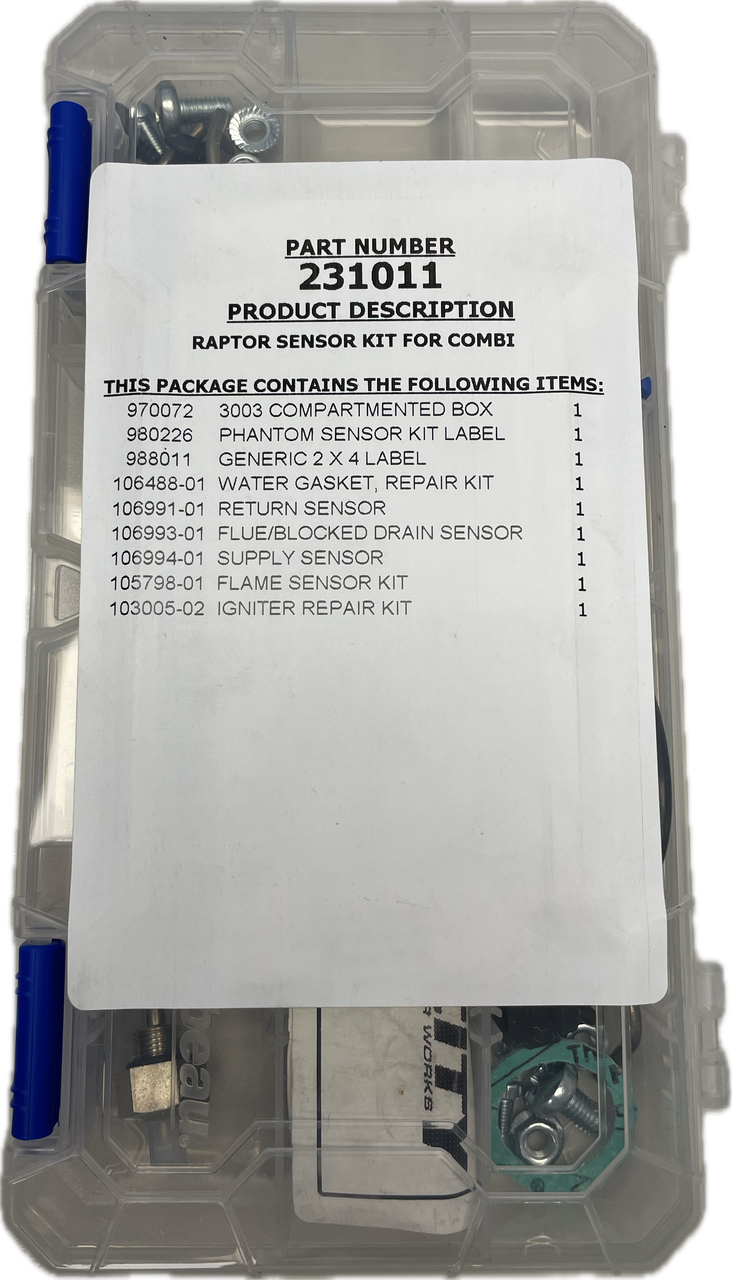 Velocity 231012 Raptor Service Parts Kit (Raptor Combi)