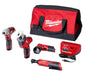 Milwaukee M12 Cordless 1.5 Ah Lithium-Ion 5 Tool Combo Kit 2498-25
