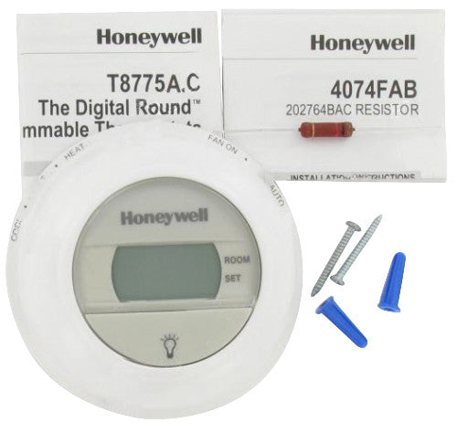 Honeywell T8775C1005 Digital Round Heat/Cool Thermostat