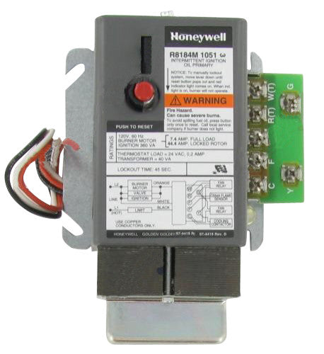 Honeywell R8184M1051 Relay Oil Burner Control 45 Sec