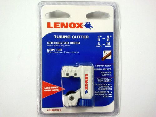 Lenox 21008TC58 Tubing Tube Cutter 1/8-5/8 (3-16mm)