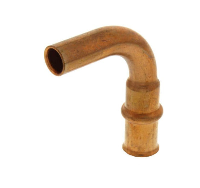 RLS 3/8" Refrigerant Copper Press Long Radius 90° Street Elbow
