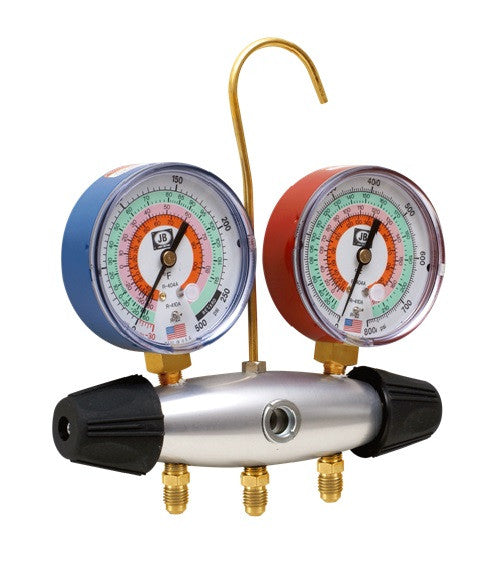 JB  24233 Zeppelin 2 Vlv Manifold Gauge w/60" Hoses