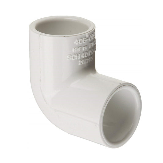2 PVC S40 Slip x Slip 90 Elbow 1/2 Bend