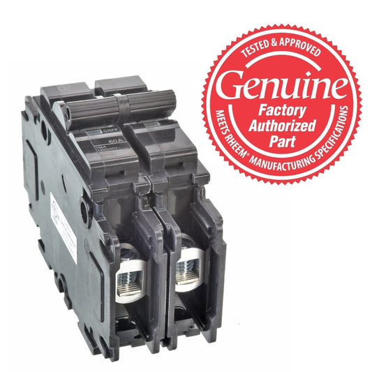 Rheem 42-107430-03 Circuit Breaker 60A 2 Pole 230V UEBI-70602BBDx