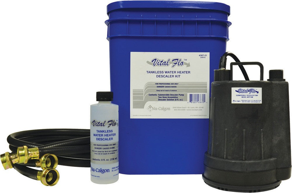 Nu Calgon 4387-01 Vital-Flo Tankless Water Heater Descaler