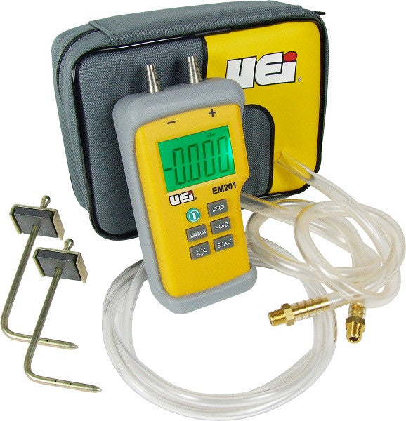 UEI EM201SPKIT Dual Digital Differential Manometer Static Pressure Kit