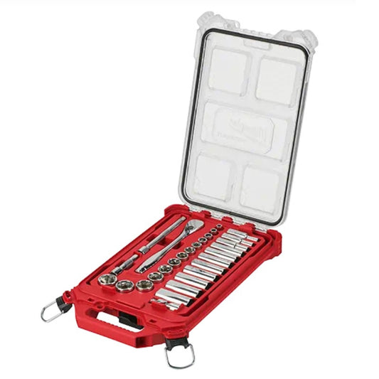 Milwaukee 3/8" 28pc SAE Ratchet & Socket Set with Compact Organizer 48-22-9481