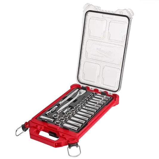 Milwaukee 3/8i" 32pc Metric Ratchet & Socket Set with Organizer 48-22-9482