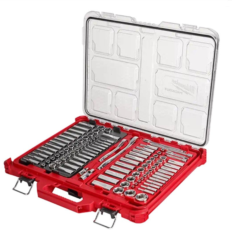 Milwaukee 1/4" & 3/8" 106pc SAE & Metric Ratchet Socket Set Organizer 48-22-9486