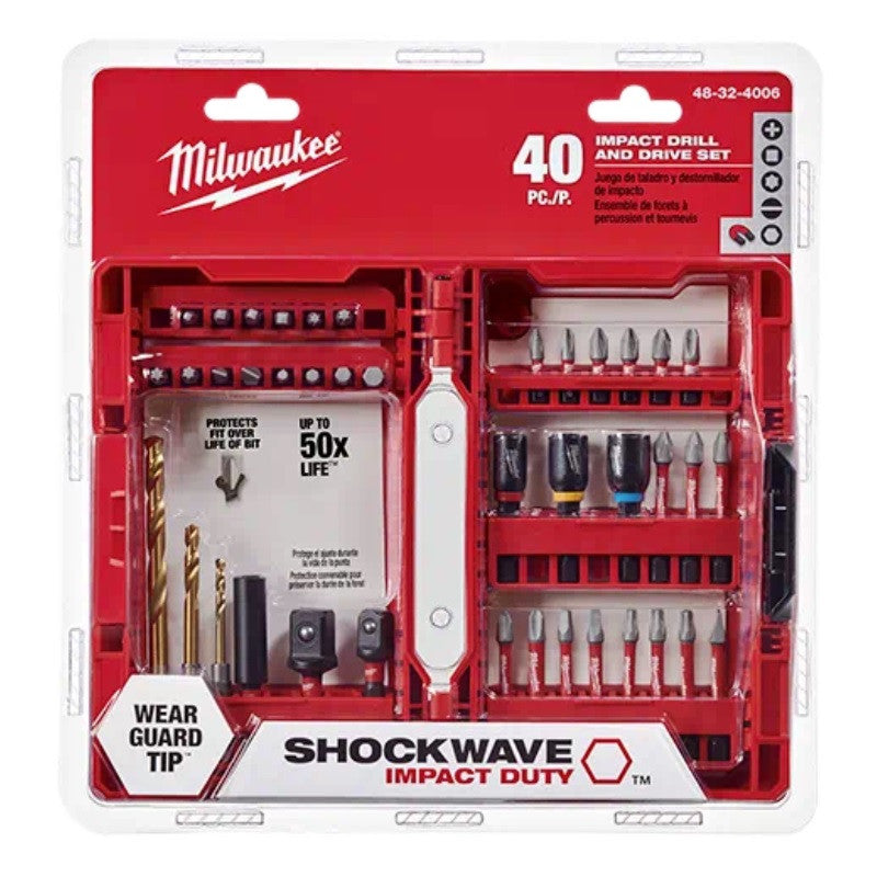 Milwaukee SHOCKWAVE Impact Duty Drill & Drive Set - 40PC 48-32-4006