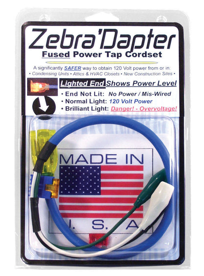 Zebra ZD002 ZebraDapter Female Fused Service Power Tap Test Cord