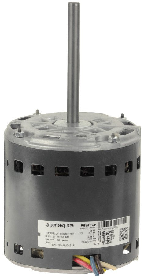 Rheem 51-104342-01 Blower Motor - 3/4 hp 120/1/60 (1075 rpm/4 speed)