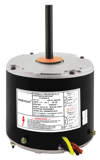 Condenser Motor 1/5 HP 208-230/1/60 825 RPM 1 SPD