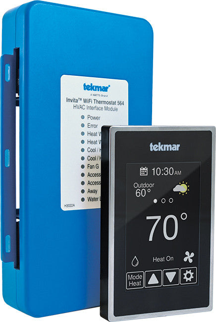 Tekmar 564B Invita Wifi Thermostat Black
