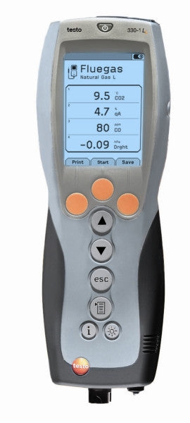 Testo 330-1G LL Color Combustion Analyzer Meter Kit 1