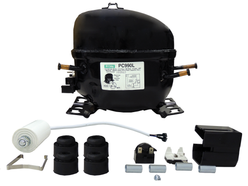 SPC990L Refrigeration Compressor 1/4 HP 990 BTU R134A