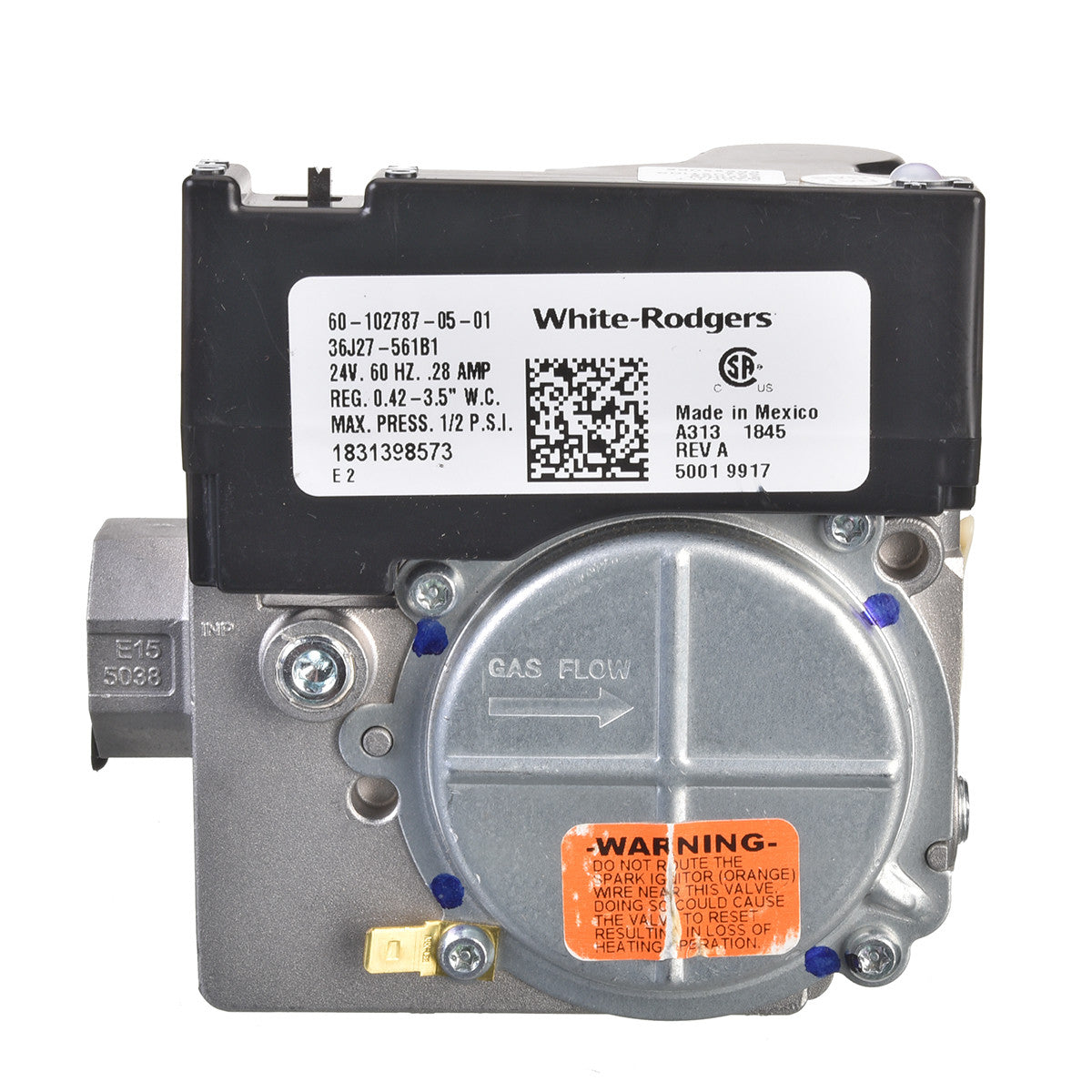 Rheem 60-102787-85 1/2" HSI/DSI Modulating Nat Gas Valve