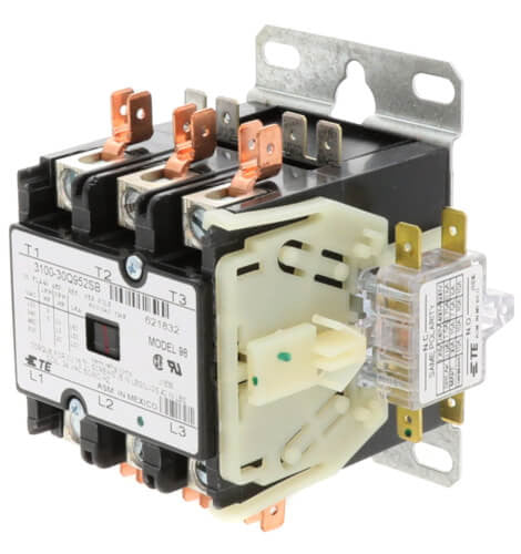 Nordyne 621832R 30A 24V 3 Pole Contactor w/ Auxiliary Switch