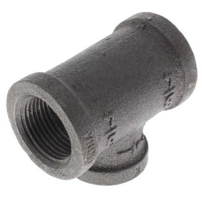 Reducing Tee 3/4 X 3/4 X 1/2 Imp Black Pipe Fitting