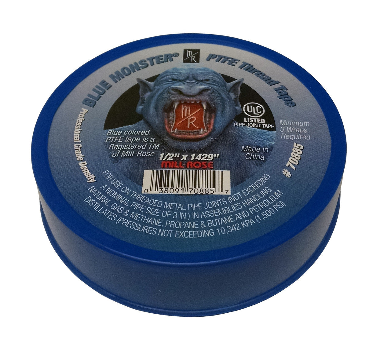 Mill-Rose 70885 1/2" X 1429" Blue Monster Thread Seal Tape