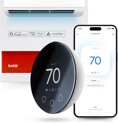 Bodl BPPS Aluminum Silver Intelligent Mini Split WiFi Controller Thermostat